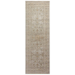 Durable, low pile, and soft, this rug is inspired by classic vintage and antique rugs. The Rosemarie Chris Loves Julia Ivory / Natural ROE-02 rug from Loloi features a beautiful vintage pattern and patina. The rug is easy to clean, never sheds, and perfect for living rooms, dining rooms, hallways, and kitchens!