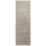 Durable, low pile, and soft, this rug is inspired by classic vintage and antique rugs. The Rosemarie Chris Loves Julia Ivory / Natural ROE-02 rug from Loloi features a beautiful vintage pattern and patina. The rug is easy to clean, never sheds, and perfect for living rooms, dining rooms, hallways, and kitchens!