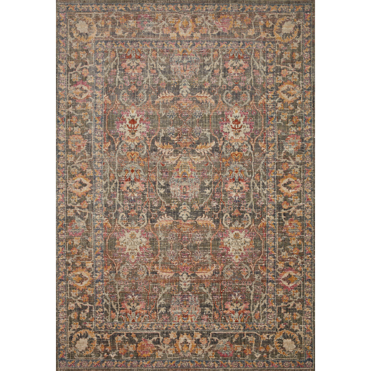 Rosemarie Chris Loves Julia x Loloi Stone / Multi ROE-01 Rug