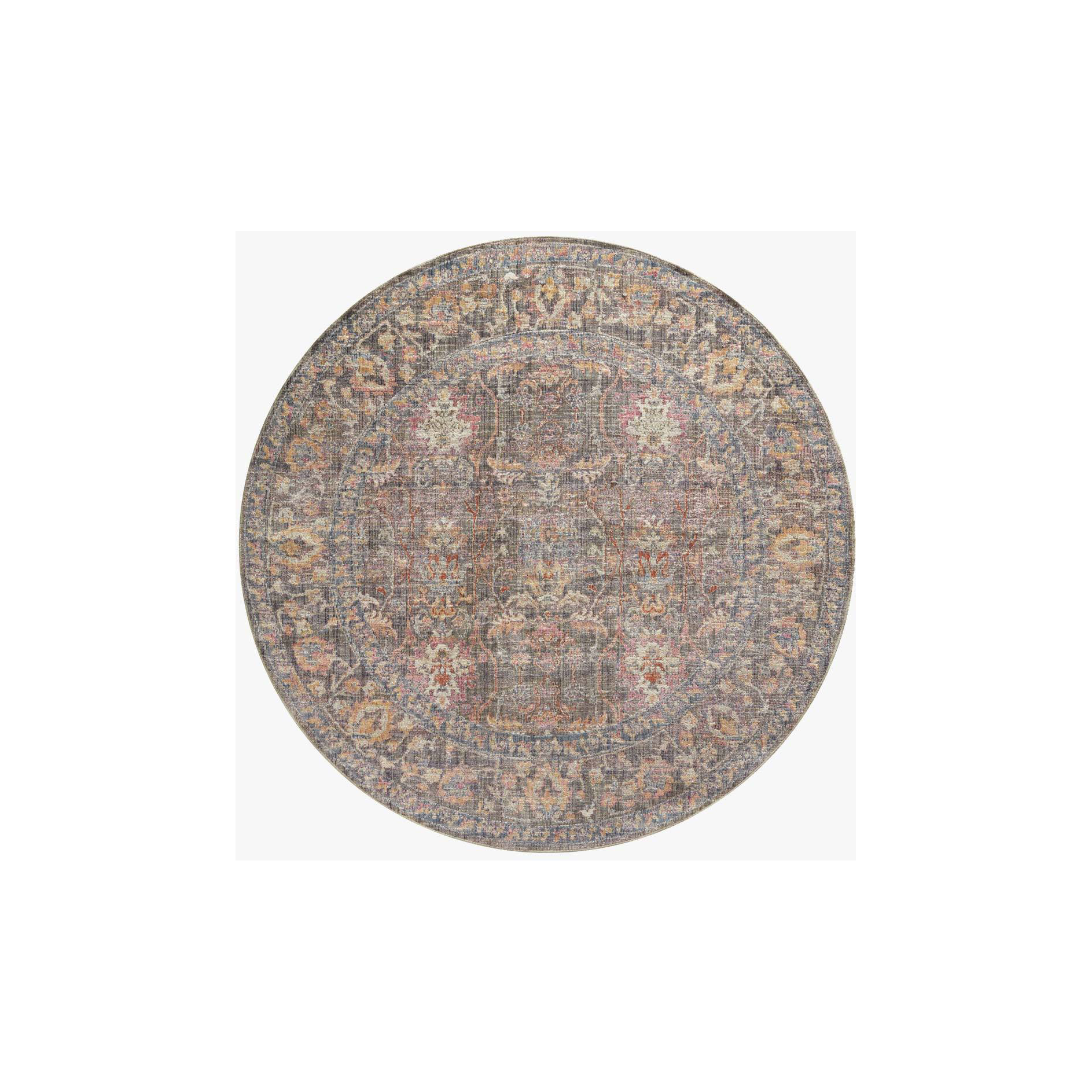 Durable, low pile, and soft underfoot, this rug is inspired by classic vintage and antique rugs. The Rosemarie Chris Loves Julia Stone / Multi ROE-01 rug from Loloi features a beautiful vintage pattern and patina. The rug is easy to clean, never sheds, and perfect for living rooms, dining rooms, hallways, and kitchens!