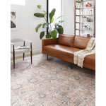 The Skye Blush/Grey SKY-01 area rug by Loloi, is timeless and classic with a beautiful, old-world design in tones of blush, grey, and ivory. Power-loomed of 100% polyester, this rug is great with families and pets. This rug is perfect for kitchens, dining rooms, entry ways, or anywhere high traffic. Amethyst Home provides interior design, new construction, custom furniture, and rugs for the Des Moines and Cedar Rapids metro area.