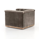 It's all in the details with this Maxx Sapphire Birch Swivel Chair. This modern take on the classic library chair brings any living room, office, or other area to life.   Overall Dimensions: 33.50"w x 33.75"d x 26.00"h Seat Depth: 25" Seat Height: 16" Arm Height from Floor: 26" Arm Height from Seat: 10"