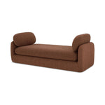 Inspired by the captivating styles of the 70s, the Scout daybed brings a piece of the past into the present. Clad in textured bouclé fabric, the chair merges visual allure and tactility. Its curved form, combined with a rounded and elongated cushion, introduces a touch of softness to any space, while the plump seat cushion promises modern comfort Amethyst Home provides interior design, new home construction design consulting, vintage area rugs, and lighting in the Scottsdale metro area.