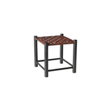 Meticulously fashioned from solid mango wood whose natural grain patterns and earthy tones add a touch of rustic charm and adorned with wide straps of luxurious buffalo leather, the Selby stool gracefully weathers the test of time. Amethyst Home provides interior design, new home construction design consulting, vintage area rugs, and lighting in the Winter Garden metro area.
