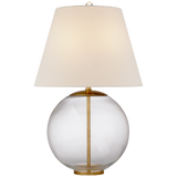 Featuring Morton Table Lamp by Visual Comfort at Amethyst Home. We love the oblong shape of this Morton Table Lamp. The dimmer feature makes it a perfect choice for your bedroom, living room, or other area.Overall Dimensions: 16.5" L x 16.5" W x 24.5" H.  Amethyst Home provides interior design, new home construction design consulting, vintage area rugs, and lighting in the Seattle metro area.