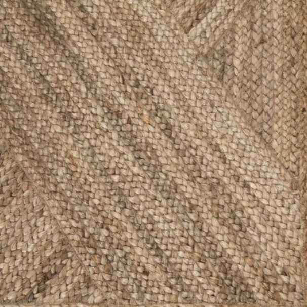 The Naturals Tobago Vero rug from Jaipur Living delivers rich texture and organic allure to contemporary homes. The Vero area rug showcases a distinctive diagonal weave design, hand woven of jute. The warm colors of honey and tan of this stunning natural jute rug lends a grounding, boho vibe to any space as either a runner or area rug.