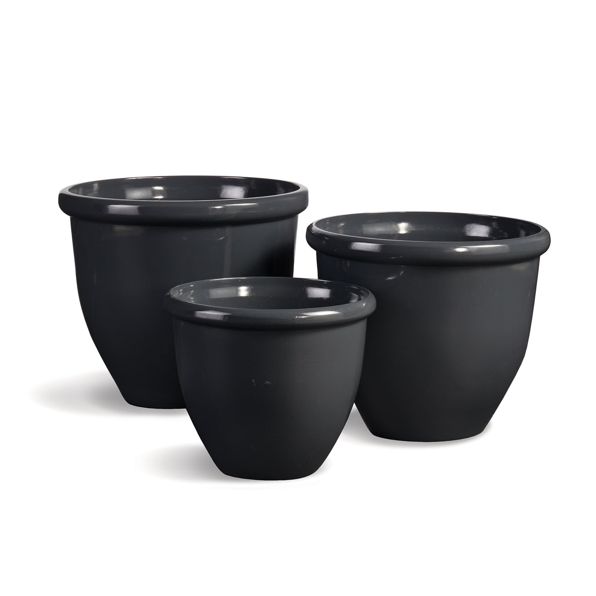 Glazelite Garden Pots, Set Of 3 | ready to ship!