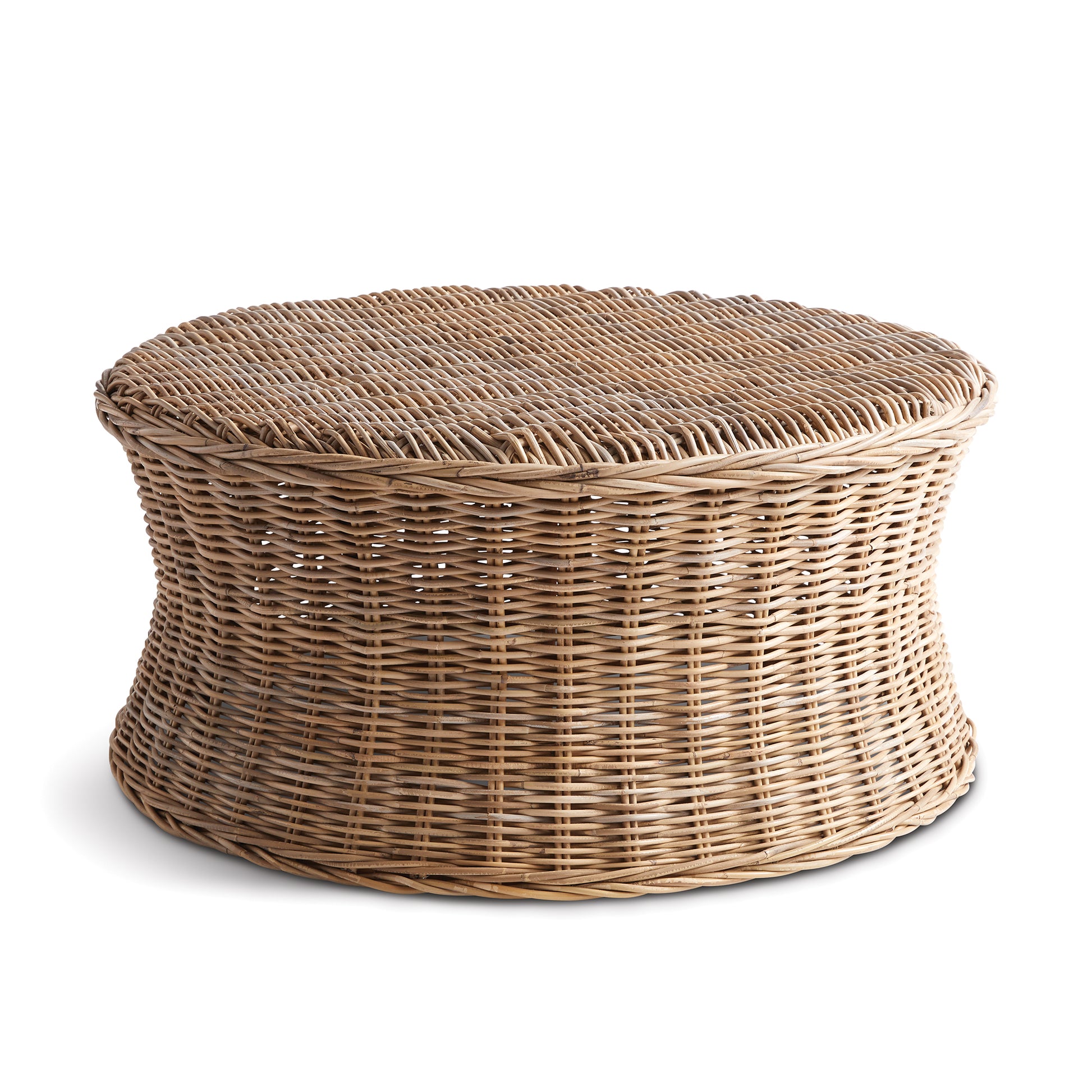 Our search for five-star, hotel-quality rattan led us to develop Normandy. With a finish that is a beautiful blend of gray and brown, something we call "Nature's Gray", this round coffee table is as useful as it is beautiful. Amethyst Home provides interior design, new construction, custom furniture, and area rugs in the Laguna Beach metro area.