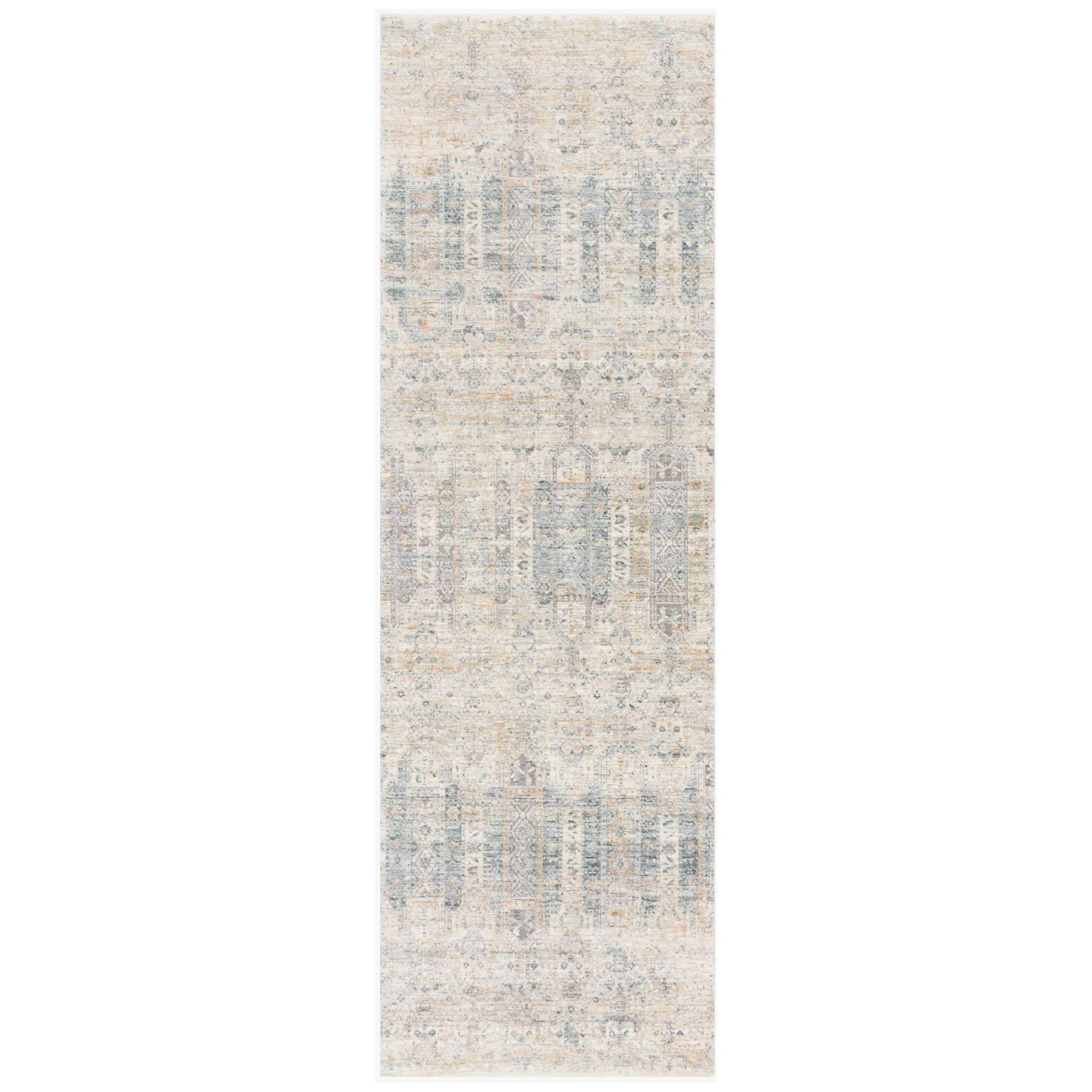 Featuring Pandora Ivory/Mist Rug by Loloi at Amethyst Home. Our updated take on a classic. The Pandora Ivory/Mist Rug is power-loomed of 100% polyester, ensuring long-lasting durability, no shedding, and a soft feel underfoot.
The pile features a high to low texture, accentuating these timeless yet current designs. This rug is great for living rooms, be.  Amethyst Home provides interior design, new home construction design consulting, vintage area rugs, and lighting in the Laguna Beach metro area.