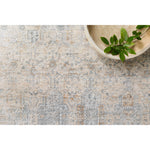 Featuring Pandora Ivory/Mist Rug by Loloi at Amethyst Home. Our updated take on a classic. The Pandora Ivory/Mist Rug is power-loomed of 100% polyester, ensuring long-lasting durability, no shedding, and a soft feel underfoot.
The pile features a high to low texture, accentuating these timeless yet current designs. This rug is great for living rooms, bedroo.  Amethyst Home provides interior design, new home construction design consulting, vintage area rugs, and lighting in the Monterey metro area.