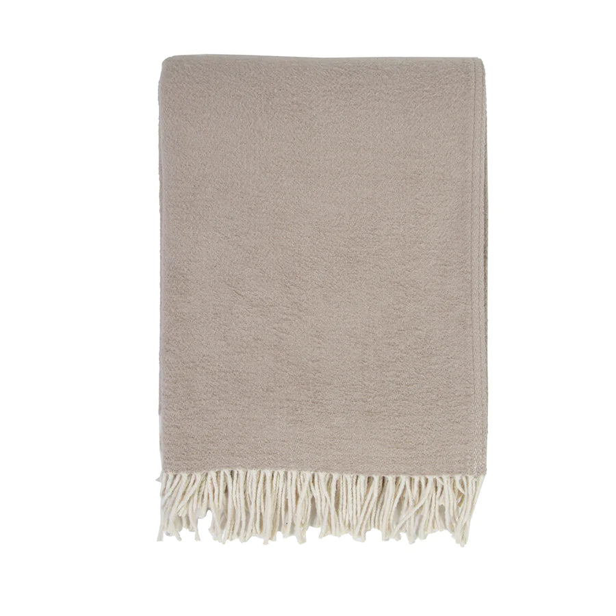 Billie Taupe Throw | ready to ship!