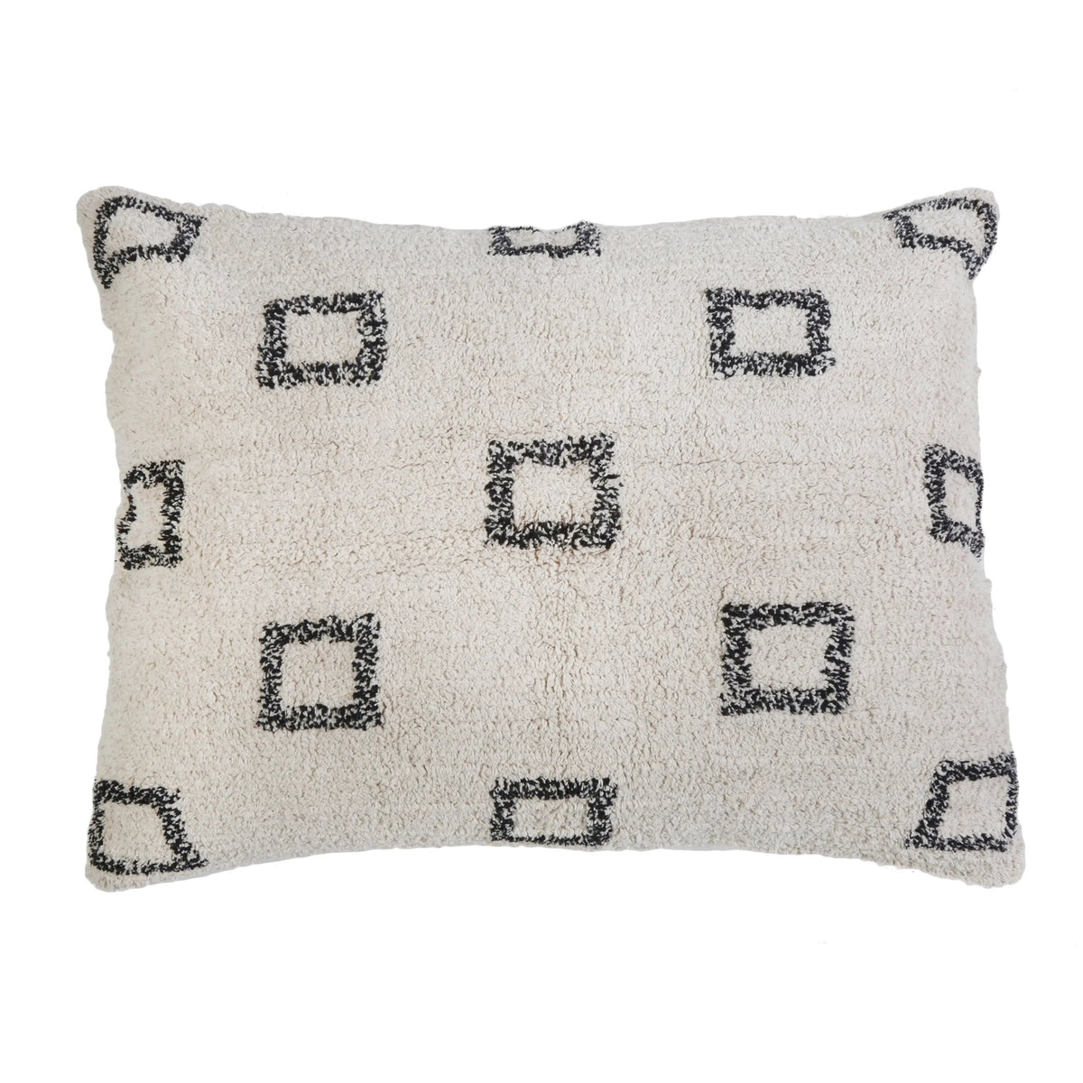 Bowie Ivory- Grey Big Pillow w/ Insert | ready to ship!