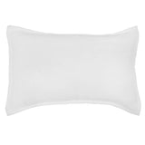 The Harbour White Matelasse Sham features an abstract, geometric weave making it a modern matelasse. The matelasse achieves a beautiful texture without any batting. Amethyst Home provides interior design services, furniture, rugs, and lighting in the Kansas City metro area.