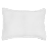 The Harbour White Matelasse Sham features an abstract, geometric weave making it a modern matelasse. The matelasse achieves a beautiful texture without any batting. Amethyst Home provides interior design services, furniture, rugs, and lighting in the Seattle metro area.