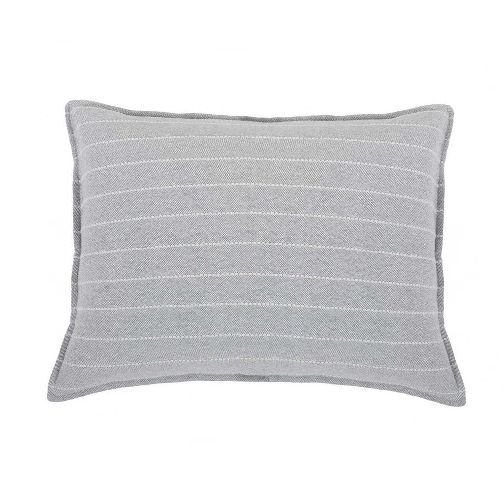 Soft and relaxed, the Henley is heavyweight cotton with a finely hand loomed texture and a thin interwoven stripe pattern. It creates a clean and casual look for your bedroom.  Made of 100% heavyweight cotton, featuring shell-button closures. Amethyst Home provides interior design, new home construction design consulting, vintage area rugs, and lighting in the Austin metro area.