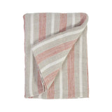 The Montecito Blanket is a 100% heavy weight hand loomed linen that features broad coastal inspired stripes surrounded by a 1/2” finished flange. Amethyst Home provides interior design services, furniture, rugs, and lighting in the Seattle metro area.