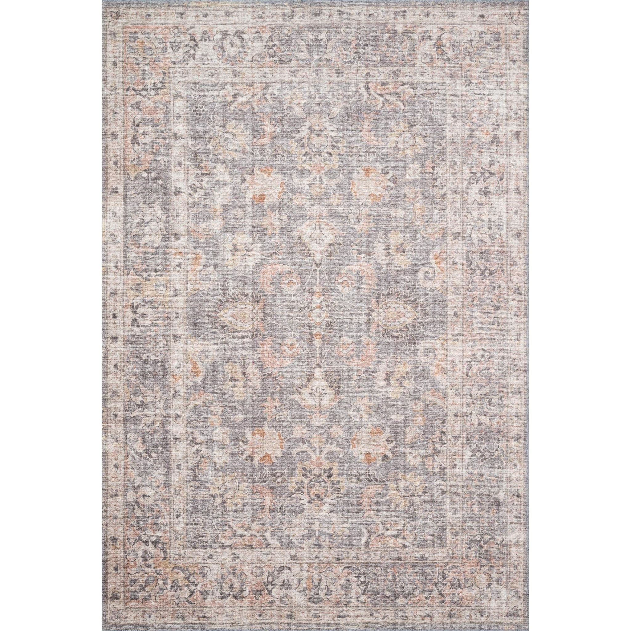 Skye Grey/Apricot Rug - Amethyst Home