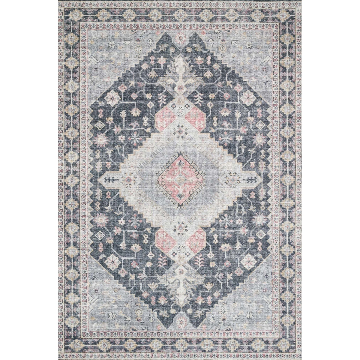 Skye Charcoal/Multi Rug