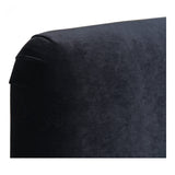 This Samara Blue Velvet Bed is a velvety dream. Made from solid pine and filed with foam for a plush look, this will elevate your bedroom and have you feeling like royalty.   King Dimensions: 90.5"W x 88"D x 43"H Queen Dimensions: 75"W x 88"D x 43"H  Materials: Upholstery - 100% Velvet Polyester, Solid Pine Frame