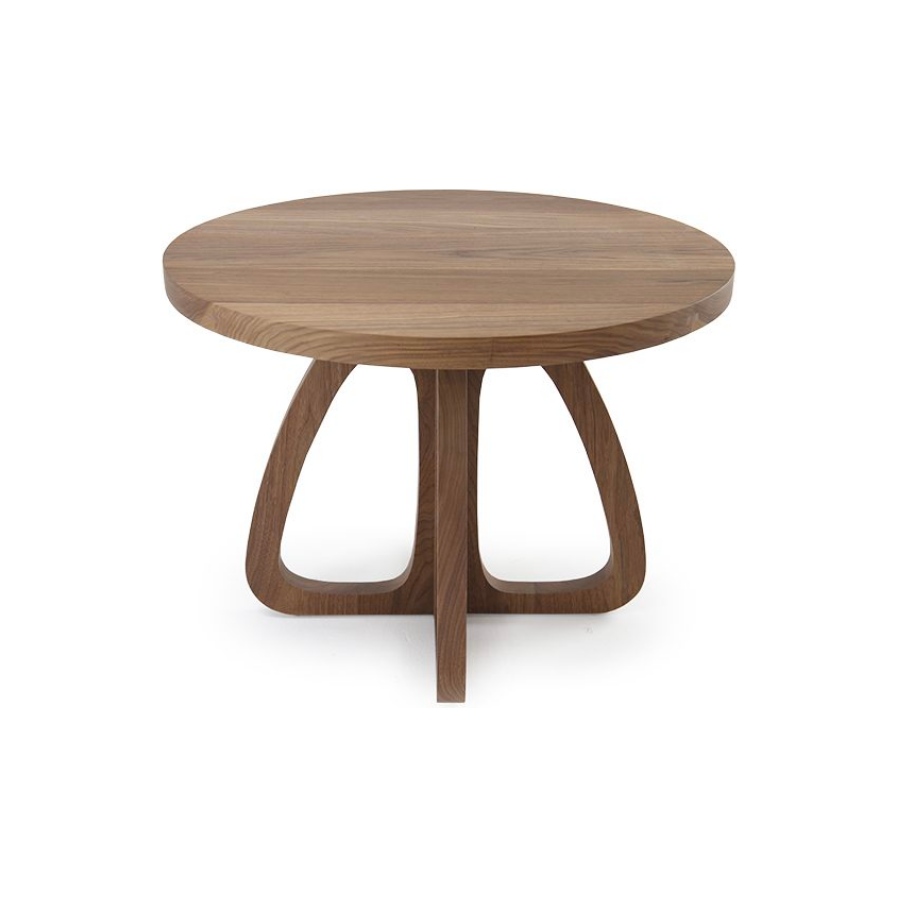 An Amethyst favorite, this Barcelona Occasional Table has an open, airy base that brings character to any area of your home. Bench-crafted with sustainably harvested hardwood in our North Carolina atelier, the Barcelona Table Family is a Verellen Essential.  36" Round Occasional Table: 36"d x 30"h 24" Round Side Table: 24"d x 22"h