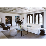 Featuring Genevieve Sofa Family by Cisco Brothers at Amethyst Home. This charming Genevieve Sofa Family has a distinctive look that will elevate your space with a touch of whimsy. With two-over-two cushions and lumbar pillows, the Genevieve perfectly blends style and comfort in your home. Photographed in Brevard Ivory.
Genevieve 72" Loveseat: 72"W x 32"H x 43.  Amethyst Home provides interior design, new home construction design consulting, vintage area rugs, and lighting in the Dallas metro area.