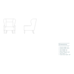 Instantly a timeless classic, our Ava Occasional Chair comes standard with the following:  • Foam Down Wrap Seat Construction • Tight Seat Cushion • Notch Bottom Toss Pillow • Double Needle • Please Specify Leg Finish • Upholstered Only