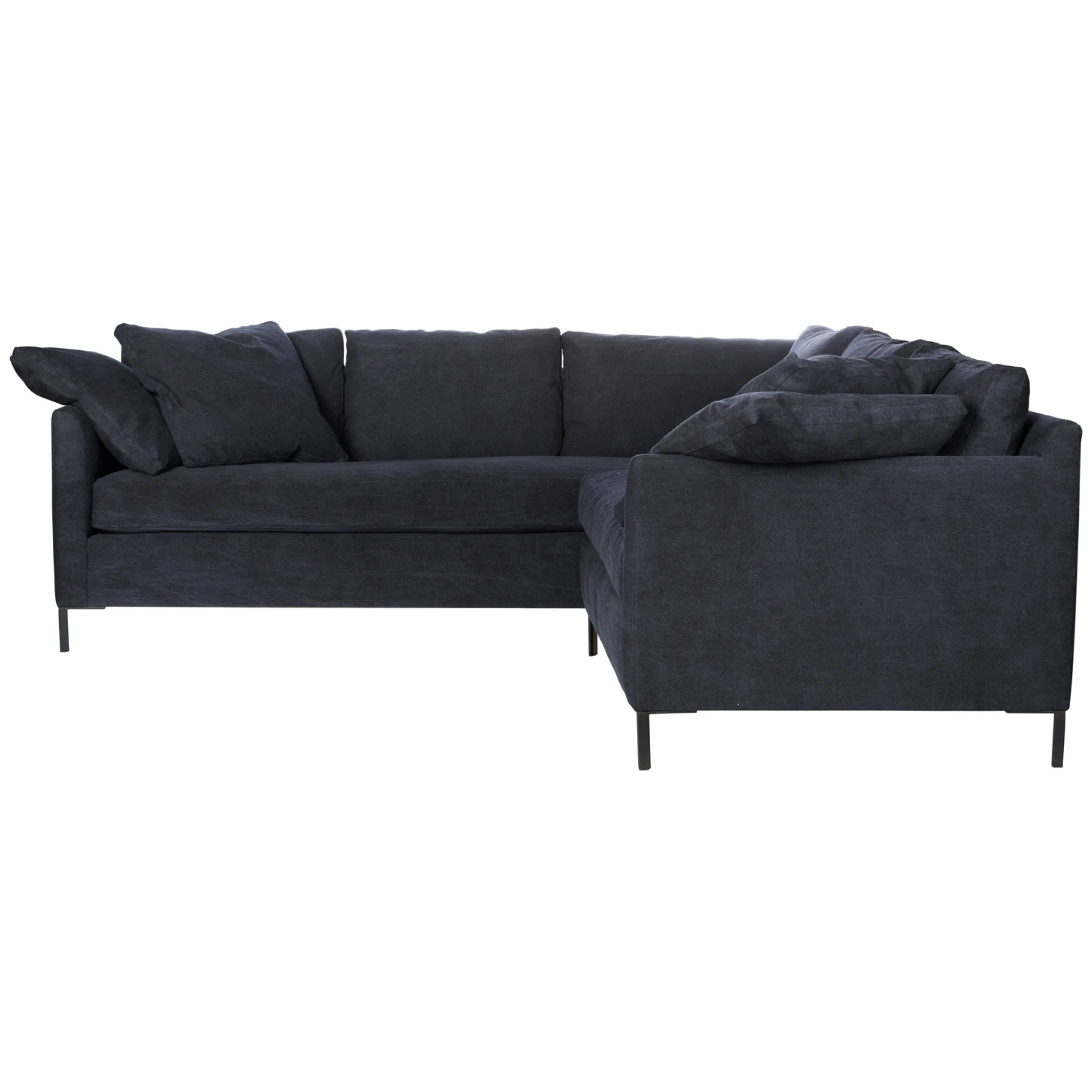 The Radley is a modern take on a classic shape, with butterfly stitching on the back cushions. Gusseted down pillows soften the angular shape and a comfortable bench seat offers the perfect place to perch with your morning coffee or a good book. This elegant piece has a comfort and style that makes it an instant classic.  Overall: 96"w 96"d 30"h  Overall: 96"w 96"d 30"h  Overall Sitting Space: 78"w 25"d  One Arm Sofa: 58"w x 38"d x 30"h  Sitting Space: 53"w x 25"d