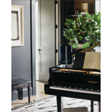 Khalid Natural/Black Hand-Knotted Rug