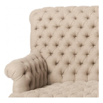 We love the tall back of this Bachelor Sofa - John Derian by Cisco Home. We'd love to see a pair of these in your living room or den, perfect for sipping a warm drink with a friend or loved one. Amethyst Home provides interior design, new home construction design consulting, vintage area rugs, and lighting in the Scottsdale metro area.