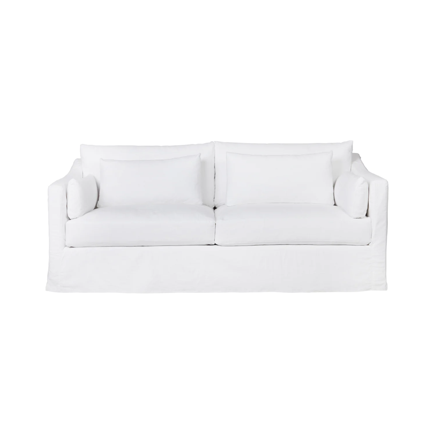 Soft as a cloud, the Rebecca Deluxe 84" Sofa - Custom by Cisco Brothers is the perfect piece to complete your living room. It’s base is a FSC certified Maple hardwood frame. This sofa has a luxurious feather cloud fill with a foam core, bringing relaxation and ease into your home. Amethyst Home provides interior design, new home construction design consulting, vintage area rugs, and lighting in the Miami metro area.