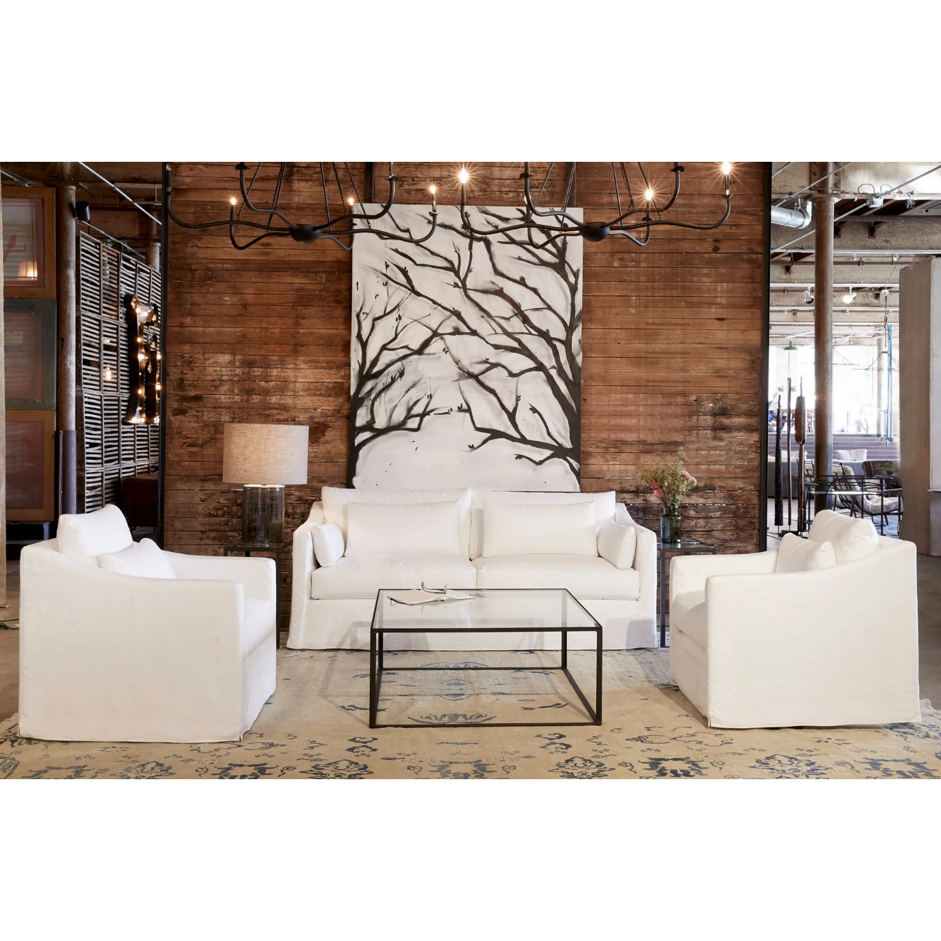Soft as a cloud, the Rebecca Deluxe 84" Sofa - Custom by Cisco Brothers is the perfect piece to complete your living room. It’s base is a FSC certified Maple hardwood frame. This sofa has a luxurious feather cloud fill with a foam core, bringing relaxation and ease into your home. Amethyst Home provides interior design, new home construction design consulting, vintage area rugs, and lighting in the Park City metro area.
