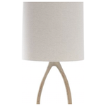 The Urbino Ash Floor Lamp is crafted from sustainably harvested hardwood by Verellen in North Carolina. The unique shape of the body paired with the oatmeal shade complements any room Amethyst Home provides interior design, new home construction design consulting, vintage area rugs, and lighting in the Portland metro area.