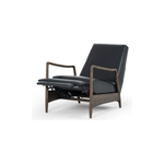 The craftsmanship of the sophisticated Braden Recliner seen here in Dakota Black is second to none. With its soft leather and silhouette, this recliner will look great in your main living space or office. Amethyst Home provides interior design, new home construction design consulting, vintage area rugs, and lighting in the Seattle metro area.