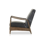 The craftsmanship of the sophisticated Braden Recliner seen here in Dakota Black is second to none. With its soft leather and silhouette, this recliner will look great in your main living space or office. Amethyst Home provides interior design, new home construction design consulting, vintage area rugs, and lighting in the Winter Garden metro area.