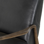 The craftsmanship of the sophisticated Braden Recliner seen here in Dakota Black is second to none. With its soft leather and silhouette, this recliner will look great in your main living space or office. Amethyst Home provides interior design, new home construction design consulting, vintage area rugs, and lighting in the San Diego metro area.