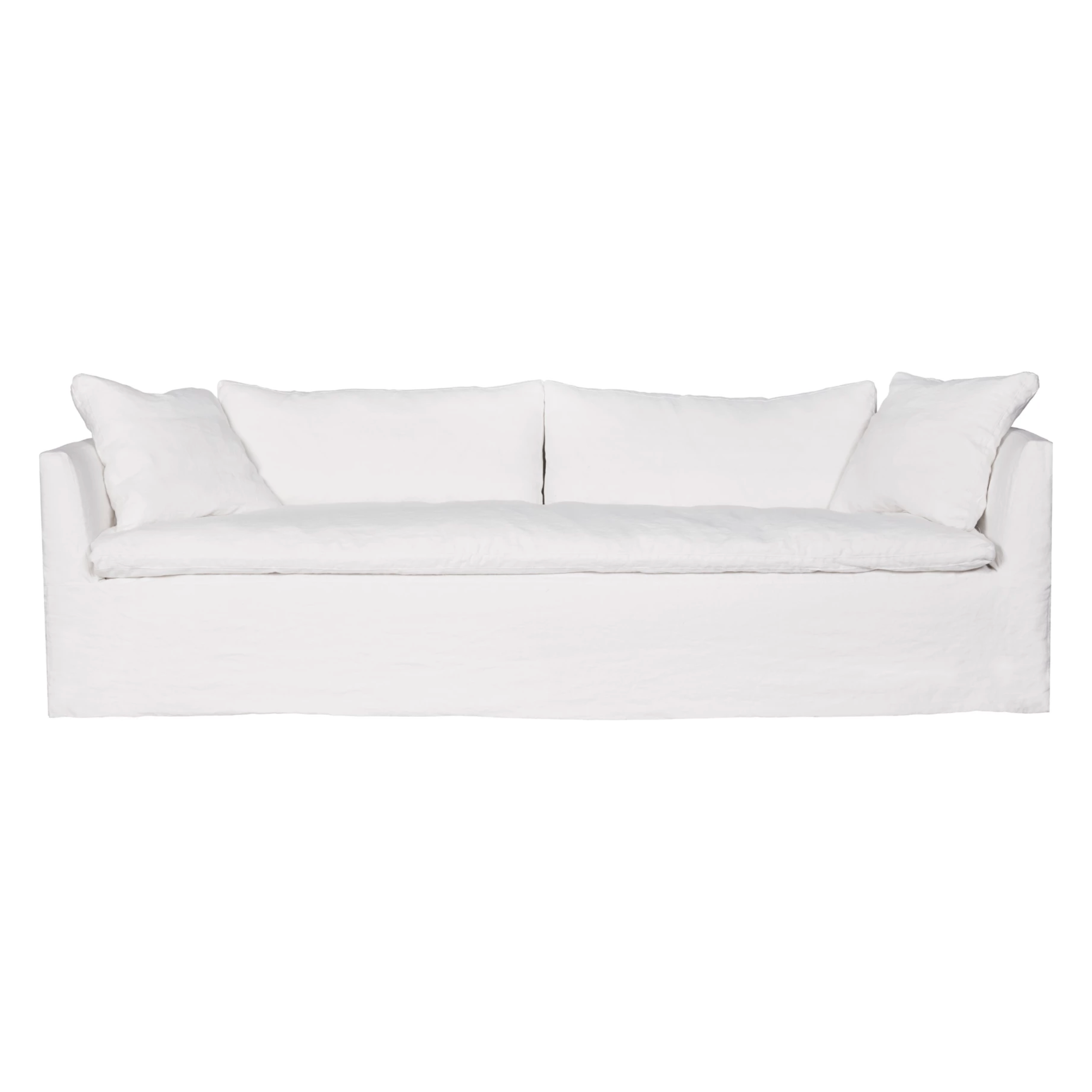Featuring Havana Sofa Family by Cisco Brothers at Amethyst Home. This cozy Havana Sofa from Cisco Brothers is a wonderful addition to any room. The sofa features a gorgeous rounded frame with a slight taper to the front. This was instant swoon when we saw this at market. As shown slipcovered in Mariet White 100% linen fabric. 
Havana 72" Loveseat: 72"W x 3.  Amethyst Home provides interior design, new home construction design consulting, vintage area rugs, and lighting in the Charlotte metro area.