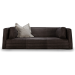 Bench-crafted with a sustainably harvested hardwood frame in our North Carolina atelier, our Clemence Sofa Family comes with the following:  • Foam and Fiber Seat Construction • Tight Seat • Tight Back with Springs • Double Needle • Quilted Detail Only Available in Leather • Upholstered only • Knife Edge Toss • Tapered Arm Pillows • Sits on Glides • Available as a Sectional Without Quilting Only