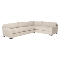 Featuring Loft 2 Arm Sectional by Cisco Brothers at Amethyst Home. With its streamlined silhouette and strong, angular lines the Loft 2 Arm Sectional by Cisco Brothers is classic without being too traditional. It has a modern essence and elegance that lends inviting appeal to your living room. Dim the lights, and settle down with the family for an entertaini.  Amethyst Home provides interior design, new home construction design consulting, vintage area rugs, and lighting in the Seattle metro area.