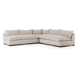 Featuring Grant 3-Piece Sectional - Oatmeal by Four Hands at Amethyst Home. Welcome to the modern lounging essential. Twill's purposeful slub adds textural interest to soft, durable, strain-resistant Crypton fabric in an inviting oatmeal. This fashion-forward upholstered collection mixes elegant fabrics with interesting design elements.
Each piece feature.  Amethyst Home provides interior design, new home construction design consulting, vintage area rugs, and lighting in the Des Moines metro area.