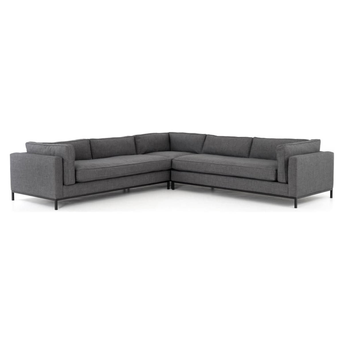 Grammercy 3-Piece Sectional - Bennett Charcoal | shipping 09/29/2025