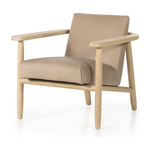 Featuring Arnett Chair by Four Hands at Amethyst Home. Textural cream boucle seating offers a sumptuous sit, with complementary wire-brushed parawood framing forming a slim U shape. Two posterior top-grain leather straps add a stylish finishing touch. Performance fabrics are specially created to withstand spills, stains, high traffic and wear, ensuring lon. Amethyst Home provides interior design, new home construction design consulting, vintage area rugs, and lighting in the Washington metro area.