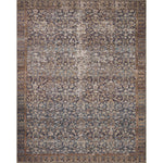 Featuring Amber Lewis x Loloi Georgie Denim / Spice Rug by Loloi at Amethyst Home. Inspired by interior designer Amber Lewis' penchant for vintage rugs, the Georgie Denim / Spice rug features a printed construction with incredible durability, color saturation, and no shedding. The rug's low, flat pile is designed for easy vacuuming and feels smooth underfoot. Georgie also carries th. Amethyst Home provides interior design, new construction, custom furniture, and area rugs in the Dallas metro area.