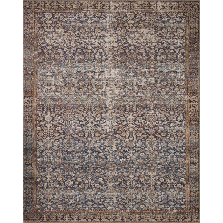 Amber Lewis x Loloi Georgie Denim / Spice Rug