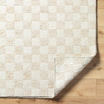 Featuring Becki Owens x Surya Davey Checkered Hand-Knotted Rug by Surya at Amethyst Home. At Amethyst, we are always excited to see what new rug designs Becki Owens x Surya come up with this and this latest launch is soooo good.  The Davey Checkered Hand-Knotted rug is soft to the touch and effortlessly chic in ivory and oatmeal tones.
100% WoolHand KnottedLow. Amethyst Home provides interior design, new home construction design consulting, vintage area rugs, and lighting in the Dallas metro area.
