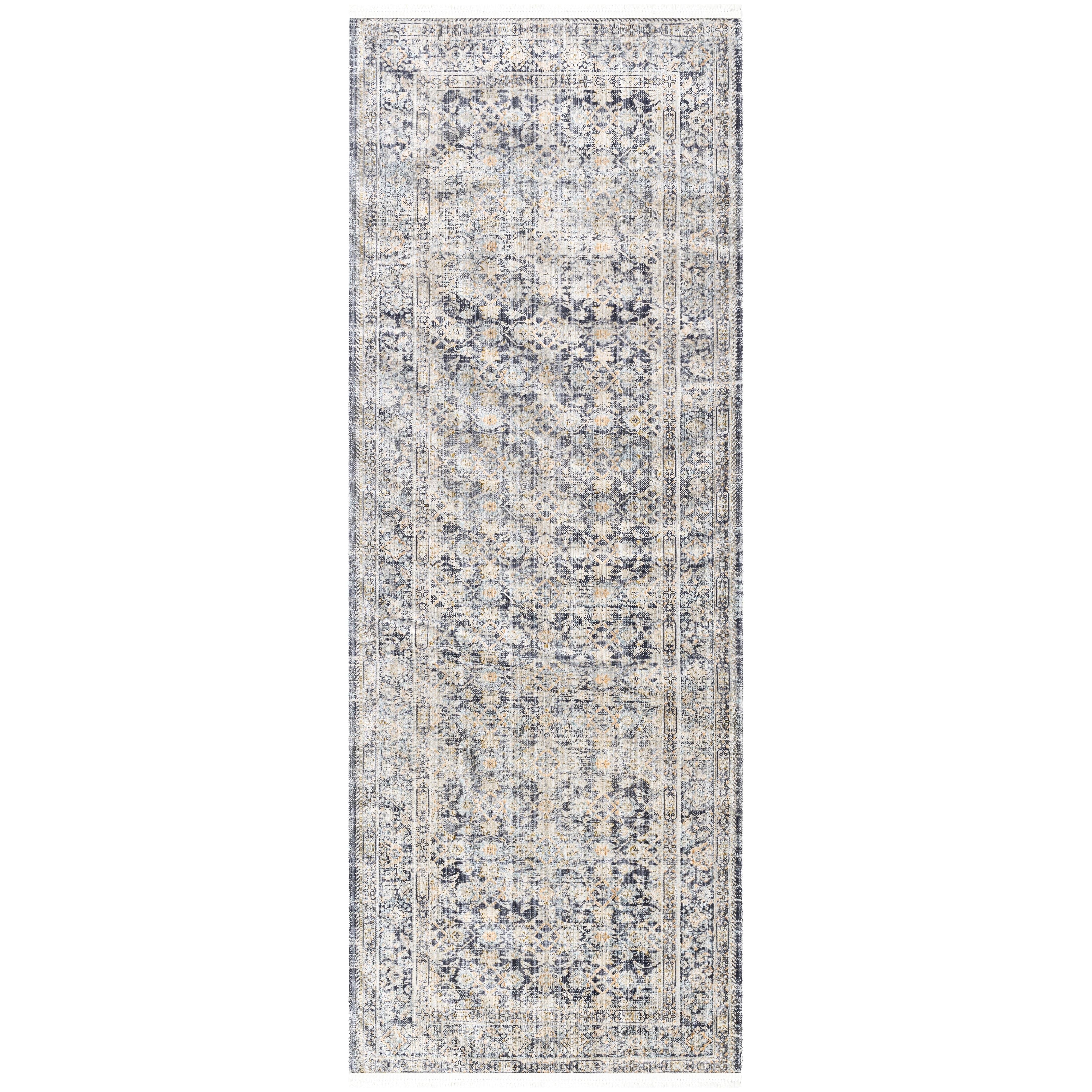 Introducing the Margaret area rug, the perfect combination of timeless style and modern sophistication! This unique rug from our Becki Owens x Surya collaboration features a distressed vintage design that is sure to bring a cozy, inviting atmosphere to any space. Amethyst Home provides interior design, new home construction design consulting, vintage area rugs, and lighting in the Austin metro area.