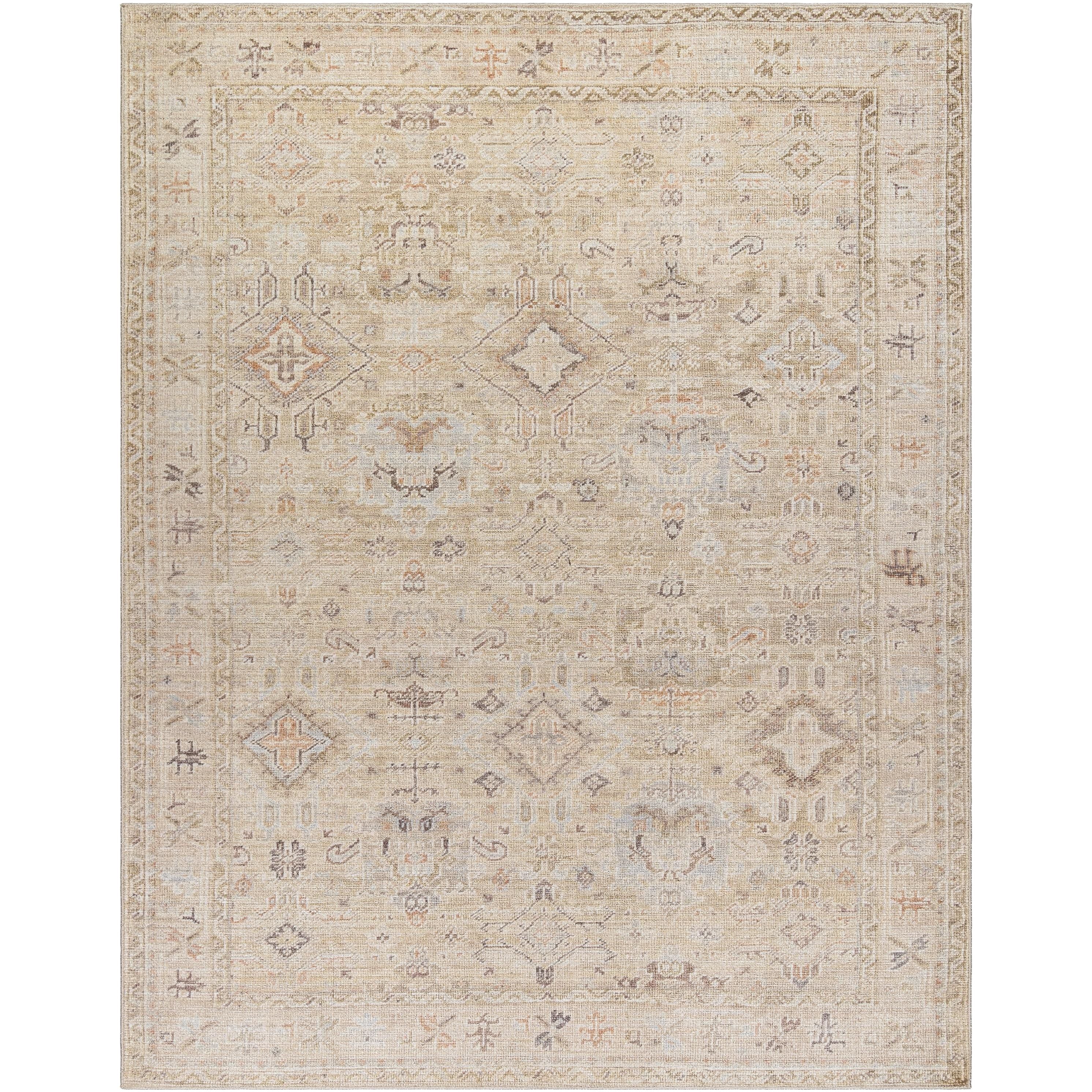 Introducing the Marlene area rug from Becki Owens x Surya, the perfect way to add a touch of style and luxury to any space. Crafted from durable polyester, this rug is designed for high traffic areas and will last for years to come. The vintage-inspired design features an elegant neutral color palette that adds a classic, timeless look to any room. Amethyst Home provides interior design, new home construction design consulting, vintage area rugs, and lighting in the Tampa metro area.