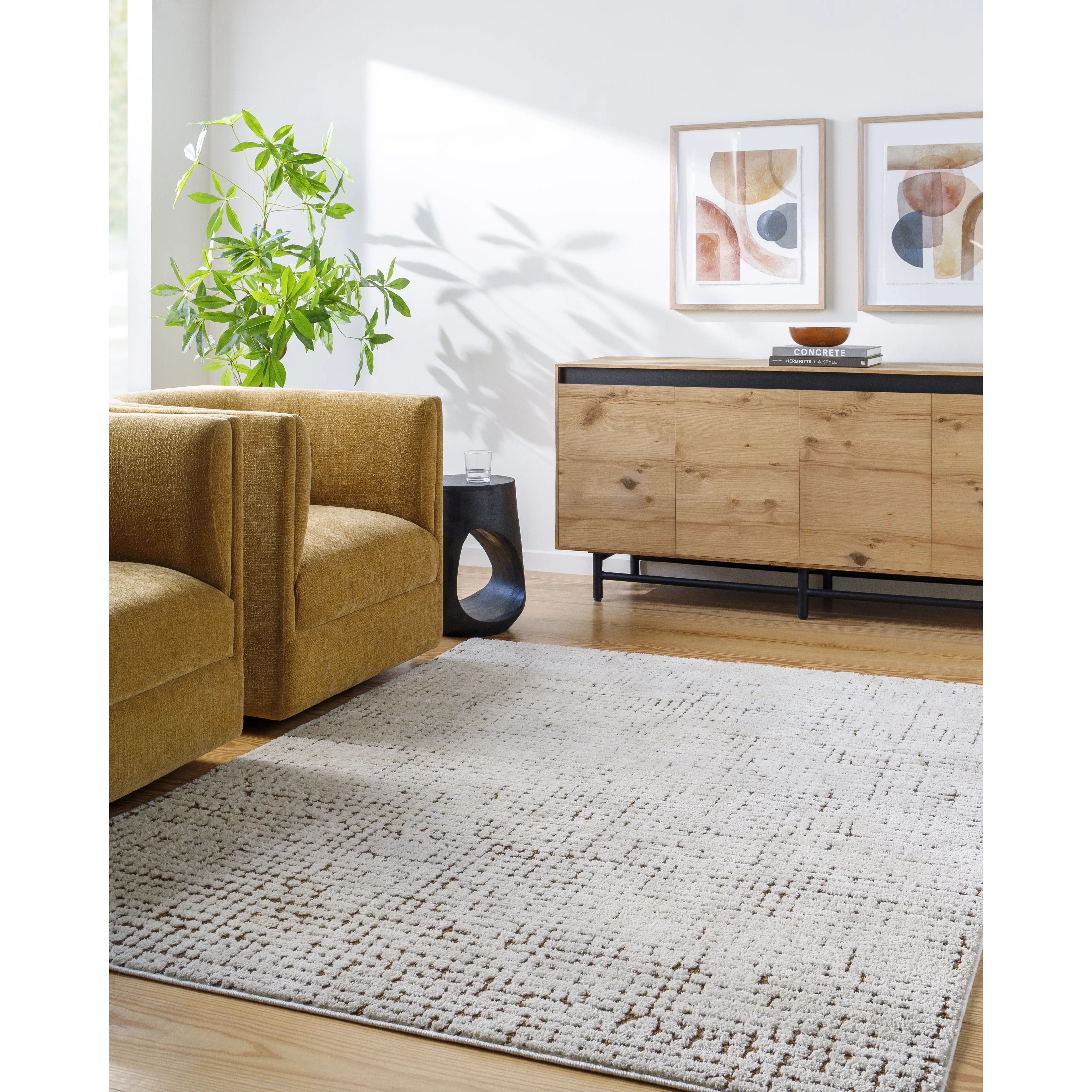 Featuring Cascade Ivory Rug by Surya at Amethyst Home. The Cascade Ivory Rug is expertly crafted with 100% wool, providing a durable and soft foundation for any room. Its neutral ivory color brings a sense of calm and elegance to your space. Made with quality and style in mind, this rug is the perfect addition to your home.
100% PolyesterMachine Woven Hi.  Amethyst Home provides interior design, new home construction design consulting, vintage area rugs, and lighting in the Kansas City metro area.