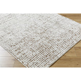 Featuring Cascade Ivory Rug by Surya at Amethyst Home. The Cascade Ivory Rug is expertly crafted with 100% wool, providing a durable and soft foundation for any room. Its neutral ivory color brings a sense of calm and elegance to your space. Made with quality and style in mind, this rug is the perfect addition to your home.
100% PolyesterMachine Woven High P.  Amethyst Home provides interior design, new home construction design consulting, vintage area rugs, and lighting in the Houston metro area.