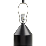 Featuring Elder Lamp by Surya at Amethyst Home. Light up any room with this sleek Elder Lamp. Combining an eye-catching black hand-painted body with a black metal shade, this lamp is sure to be a stylish addition to any room.
Black Hand Painted BodyBlack Metal ShadeMetal FinialCord Length: 6'Switch Type: 3-WayNumber of bulbs: 1E-26/150 WDecorative Accents, Dec. Amethyst Home provides interior design, new home construction design consulting, vintage area rugs, and lighting in the Dallas metro area.