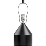 Featuring Elder Lamp by Surya at Amethyst Home. Light up any room with this sleek Elder Lamp. Combining an eye-catching black hand-painted body with a black metal shade, this lamp is sure to be a stylish addition to any room.
Black Hand Painted BodyBlack Metal ShadeMetal FinialCord Length: 6'Switch Type: 3-WayNumber of bulbs: 1E-26/150 WDecorative Accents, Dec. Amethyst Home provides interior design, new home construction design consulting, vintage area rugs, and lighting in the Dallas metro area.